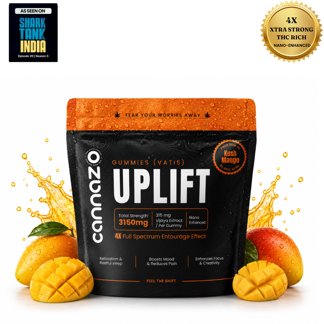 Cannazo Uplift Gummies THC + CBD Oil w/ Adoptogens –