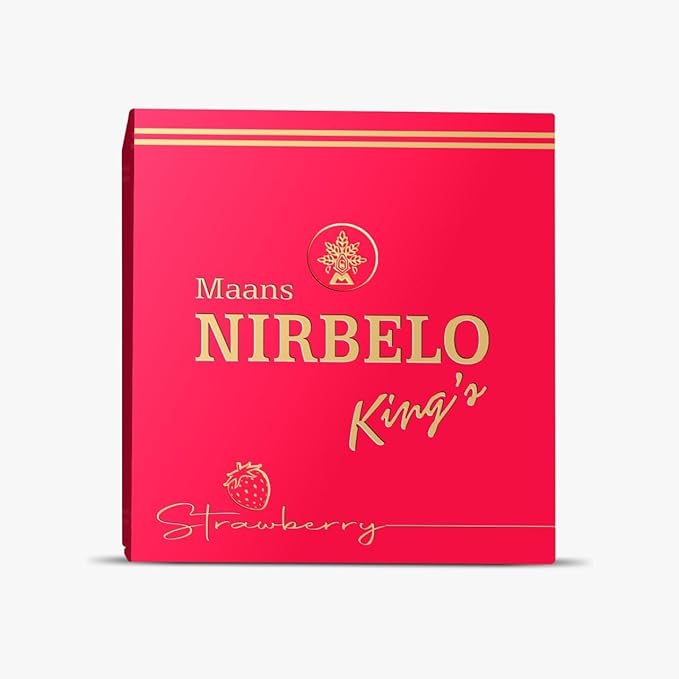 Nirdosh King’s Herbal Cigar – Strawberry Flavor | Tobacco & Nicotine Free | 95mm 5 Cigars Pack