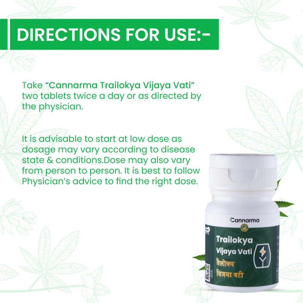Cannarma- Trailokya Vijaya VatiVijaya VatiCannarma Vijaya Vati - Pain Relief | Ayurvedic Cannabis