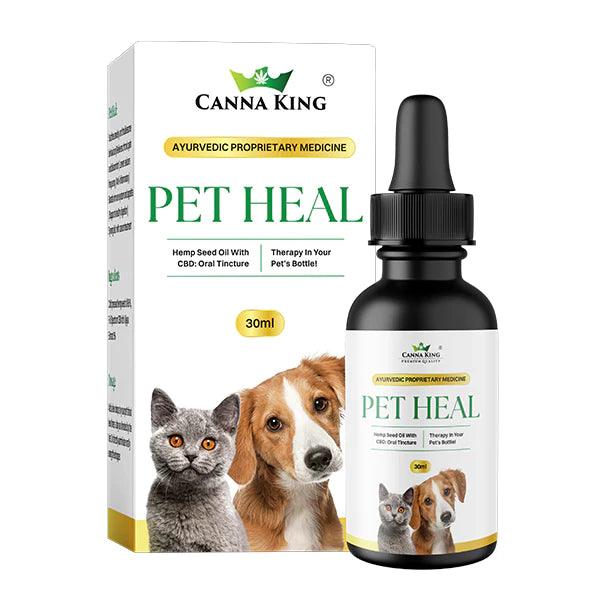 Cannaking- Pet Heal Oil (oral) - 1500 mg (30ml)Pet Hemp OilCannaking Pet CBD Oil - Oral 1500mg | Eases Anxiety & Pain