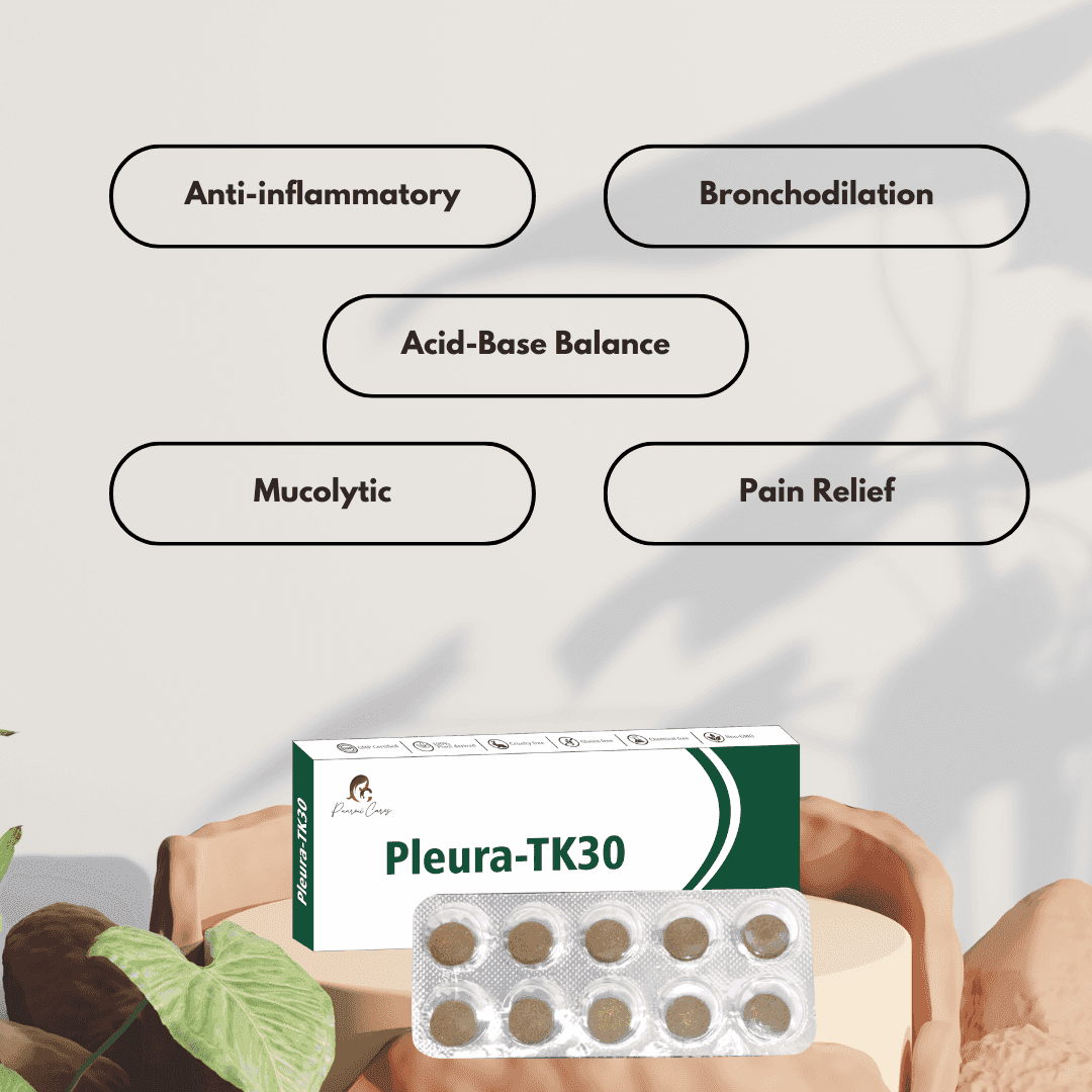 Paarmi Cares- Pleura-TK30 (For Kapha)TabletsPaarmi Cares Pleura-TK30 - Ayurvedic Treatment| Bronchodilator