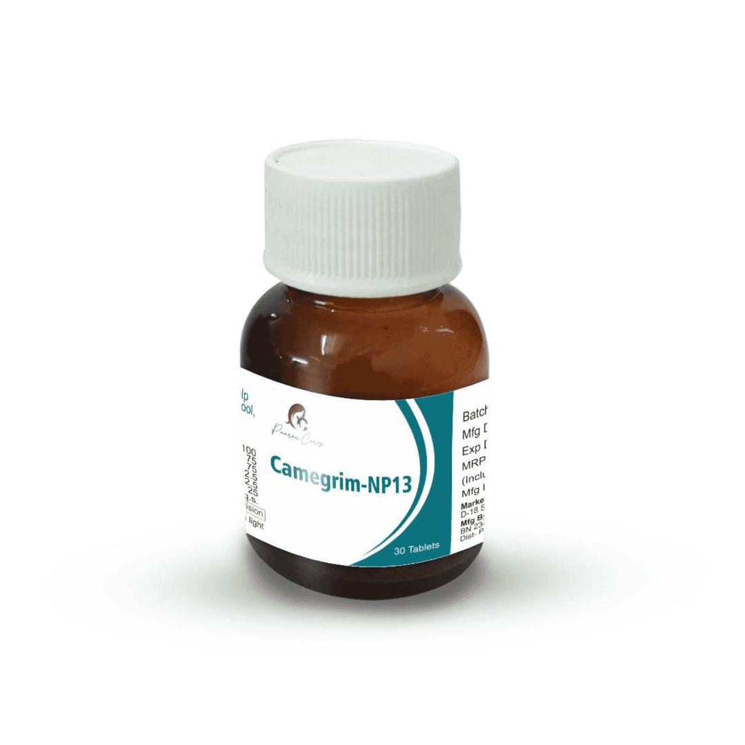 Paarmi Cares- Camegrim-NP13 (For Migrain)TabletsPaarmi Cares Camegrim-NP13 - Migraines Relief | Ayurvedic Tablets