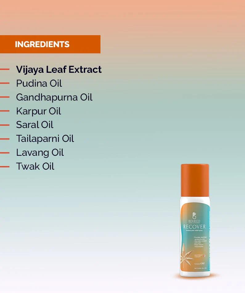 Boheco Recover- Instant Pain Relief Spray (48ml)Pain Relief SprayBoheco RECOVER Pain Relief Spray - Quick Comfort | 48ml