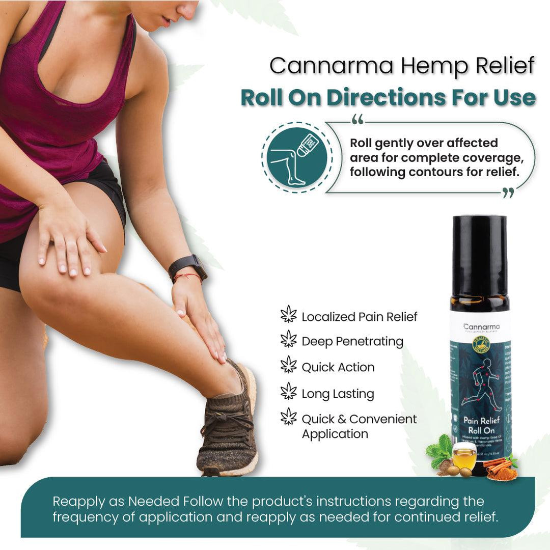 Cannarma Pain Relief Rollon | Heals Back Pain, Muscle Pain, Knee Pain, Joint Pain & HeadacheRoll onPain Relief Rollon - Cannarma Pain Relief Roll-On | Natural Relief
