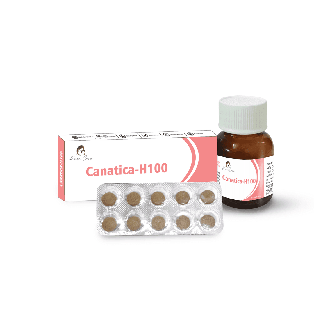 Paarmi Cares- Canatica-H100 (For Neuralgic Pain, Sciatica, Paralysis)TabletsCanatica-H100 for Sciatica and Pain Relief | Analgesic