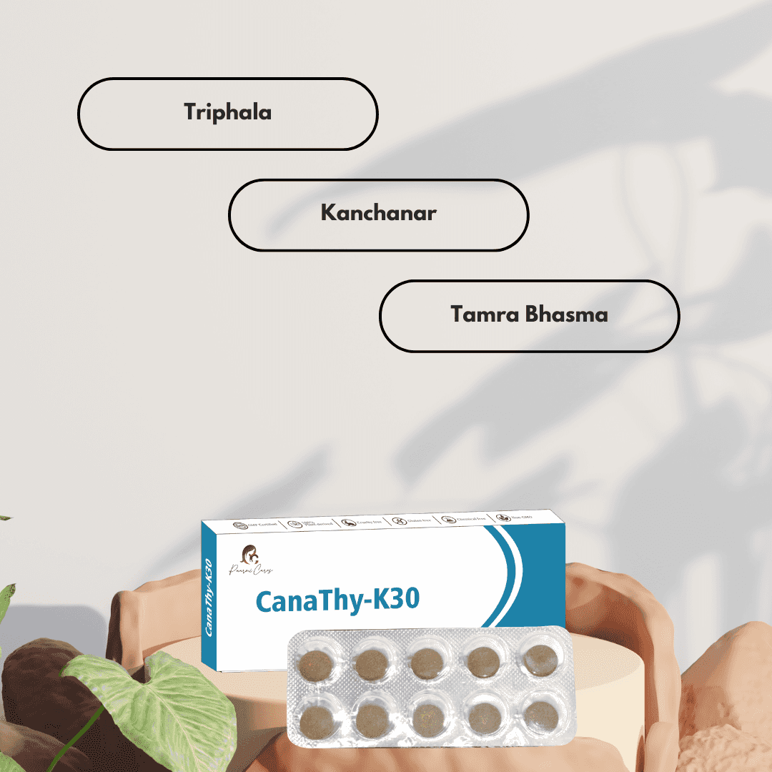 Paarmi Cares- CanaThy-K30 (For Thyroid)TabletsPaarmi Cares- CanaThy-K30 - Thyroid Health Supplement | Balances Hormones