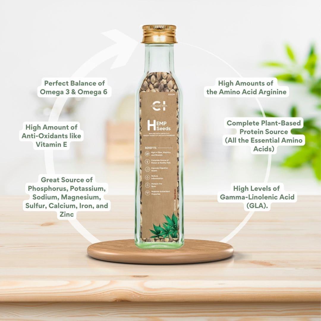 Cannazo- Hemp SeedsHemp SeedsCannazo Hemp Seeds - Benefits | High Protein, Omega-3