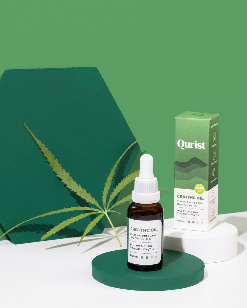 Qurist CBD + THC Oil - Medium 1000mgHealth CareQurist CBD + THC Oil - Medium 1000mg | Full Spectrum Extract | CSIN