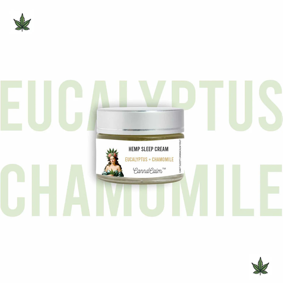 River Remedy- Hemp Sleep Cream- Eucalyptus + ChamomileHemp Sleep CreamRiver Remedy Hemp Sleep Cream | Relax & Nourish