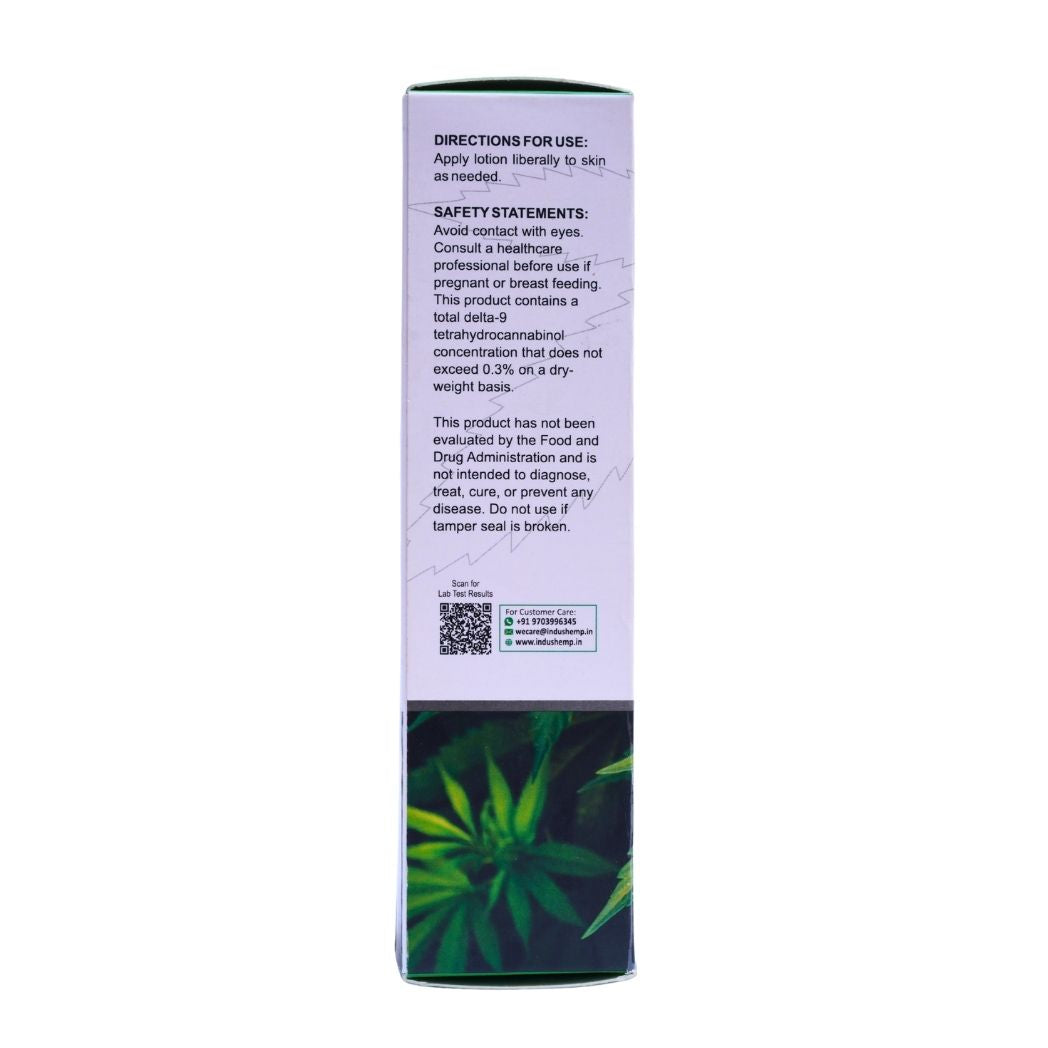 INDUS HEMP CANNA HEALTH CBD Lotion 500mg – Unscented | Premium Broad-Spectrum Cannabis (Vijaya) Flower Extract with Copaiba | Targeted Pain Relief, Inflammation Support & Skin Hydration