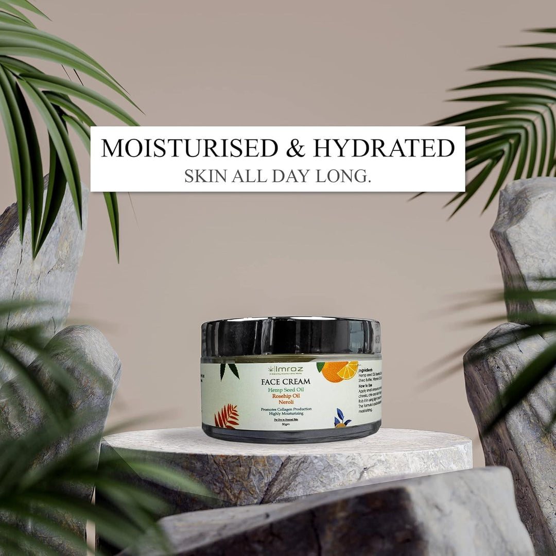 Imroz - Face Cream With Hemp Seed Oil & Rosehip OilHealth & BeautyFace Cream With Hemp Seed Oil & Rosehip Oil | CBD Store India
