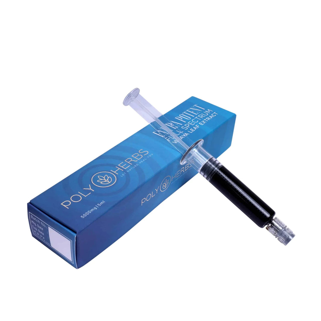 PolyHerbs EXTRA POTENT (RAW) Cannabis Extract Syringe 5000mg – 5ml