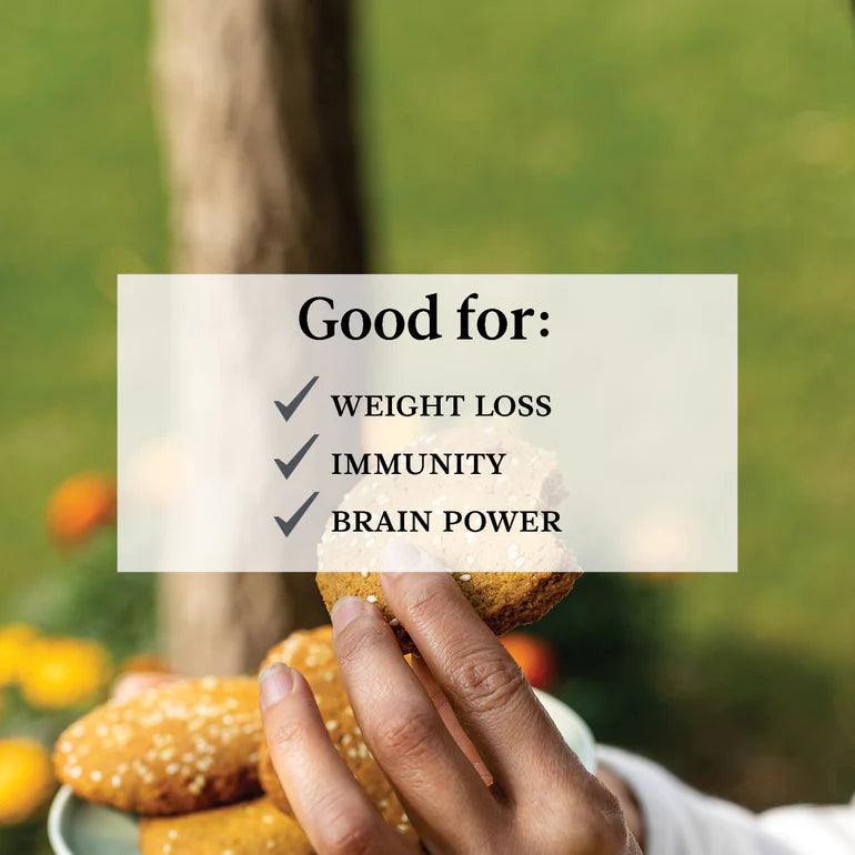 Butterfly Ayurveda- Ojas CookiesCookiesButterfly Ayurveda Ojas Cookies - Boost Immunity | Turmeric, Fiber