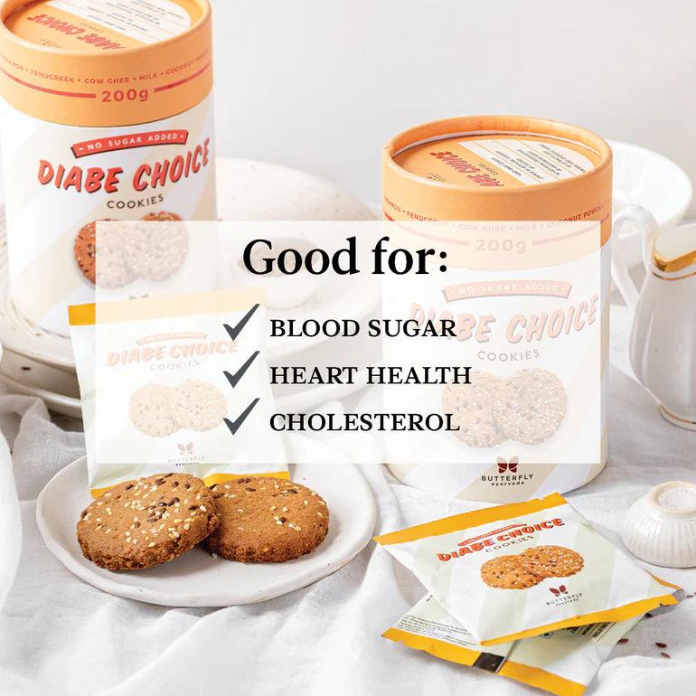 Butterfly Ayurveda- Diabe Choice CookiesCookiesButterfly Ayurveda Cookies - Diabetic Cookies for Weight Loss | Fiber & Calcium Boost