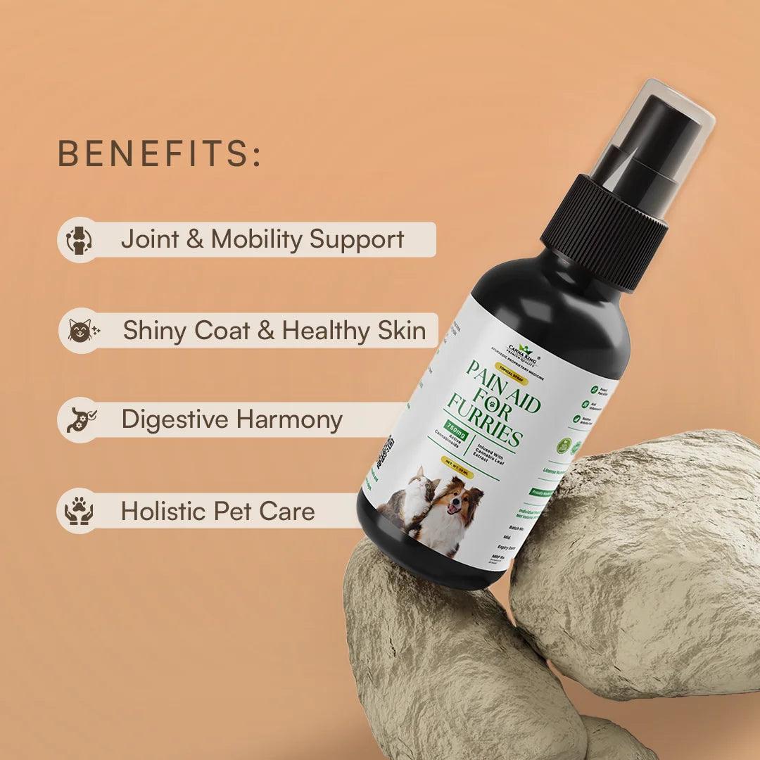 Cannaking- Pain Aid for Furries (Topical)- 750mg  (50ml)Pet CBD oilCannaking Pain Aid for Furries - CBD Relief Topical | 750mg