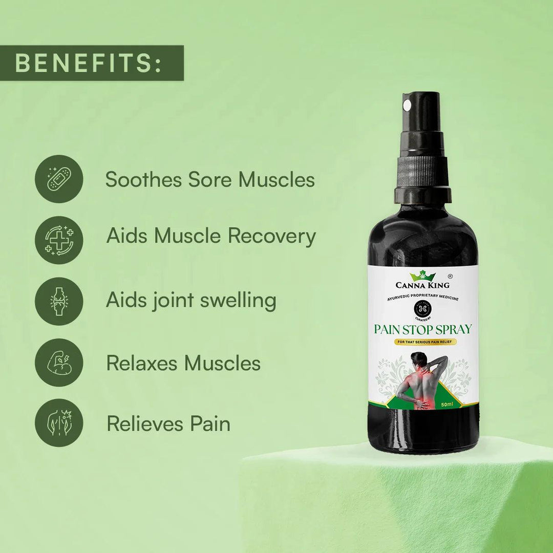 Cannaking- Pain Stop Spray & Roll OnPain Relief SprayPain Relief Spray - Cannaking Pain Stop Solution | Quick Relief