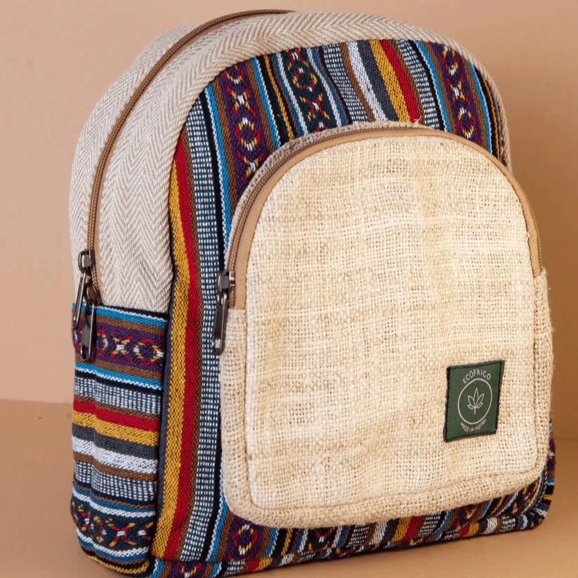 Ecofrico- Mini Hemp BackpackHemp BackpackEcofrico Mini Hemp Backpack - Compact & Eco-Friendly