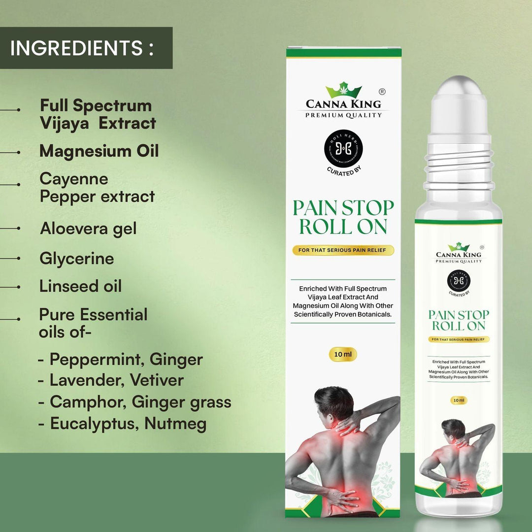 Cannaking- Pain Stop Spray & Roll OnPain Relief SprayPain Relief Spray - Cannaking Pain Stop Solution | Quick Relief