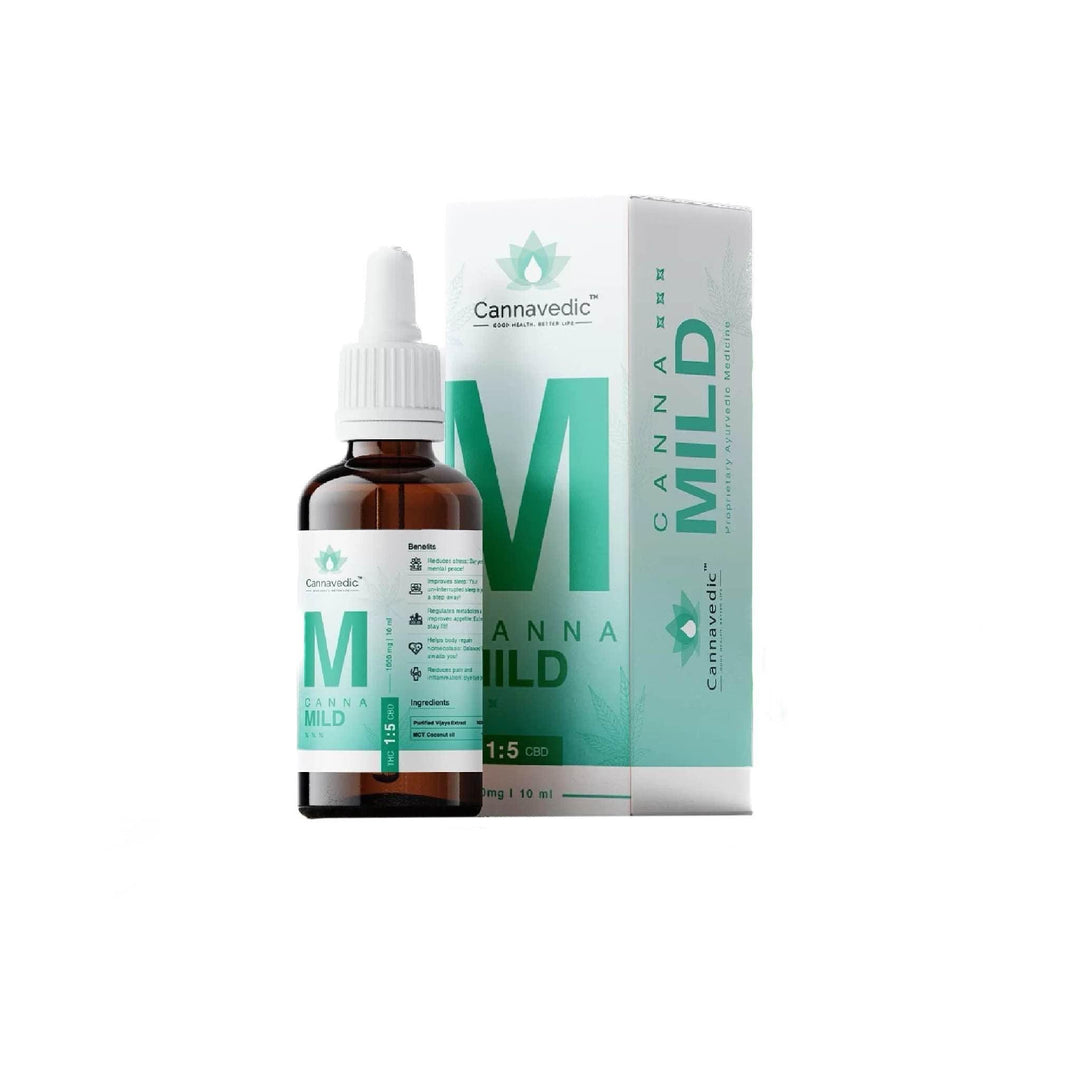 Cannavedic - CannnaMildTHC+CBD Oil (1:5|THC:CBD) 1000mg,10mlCBD + THC OilCannavedic - CannnaMildTHC+CBD Oil (1:5|THC:CBD) 1000mg,10ml
