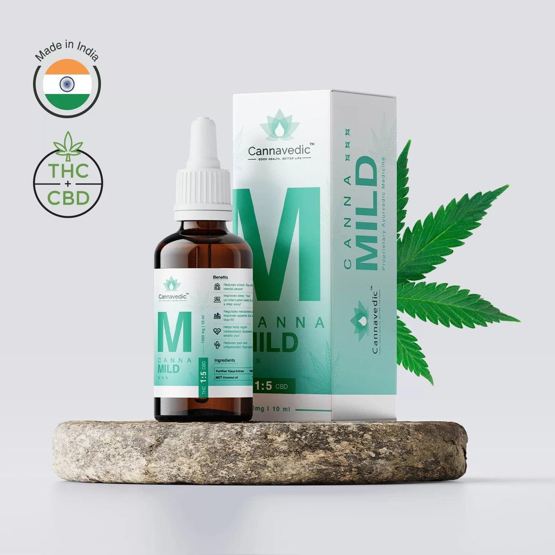 Cannavedic - CannnaMildTHC+CBD Oil (1:5|THC:CBD) 1000mg,10mlCBD + THC OilCannavedic - CannnaMildTHC+CBD Oil (1:5|THC:CBD) 1000mg,10ml