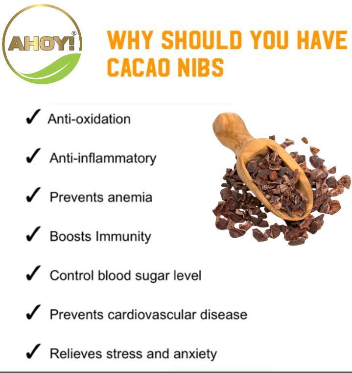 Raw Cacao Nibs 250gm-Ahoy Mystic SuperfoodsCacao NibsRaw Cacao Nibs 250gm Benefits - Ahoy Mystic Superfoods
