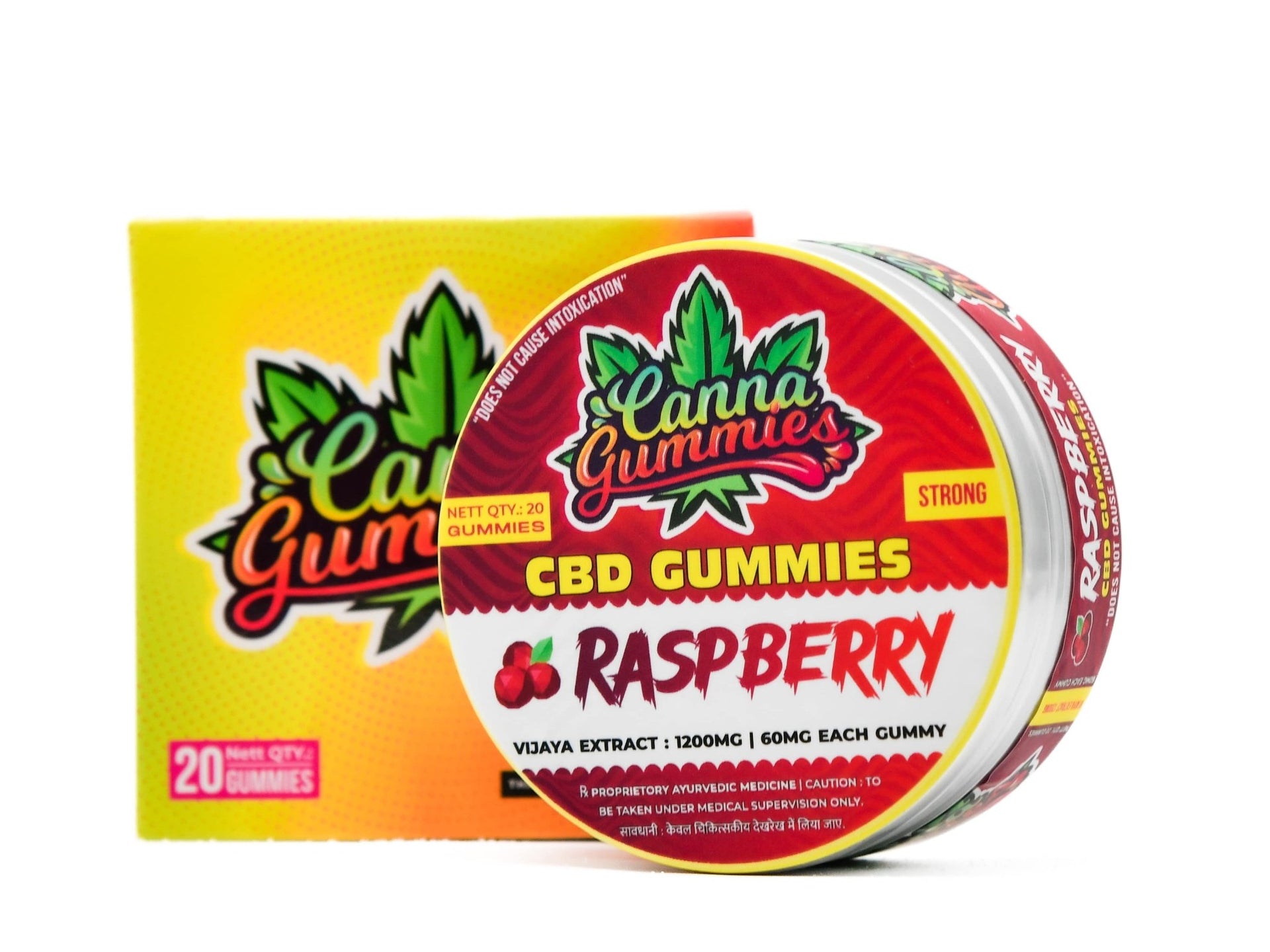 Canna Gummies – CBD Gummies 1:0 - Raspberry - CBD Store India