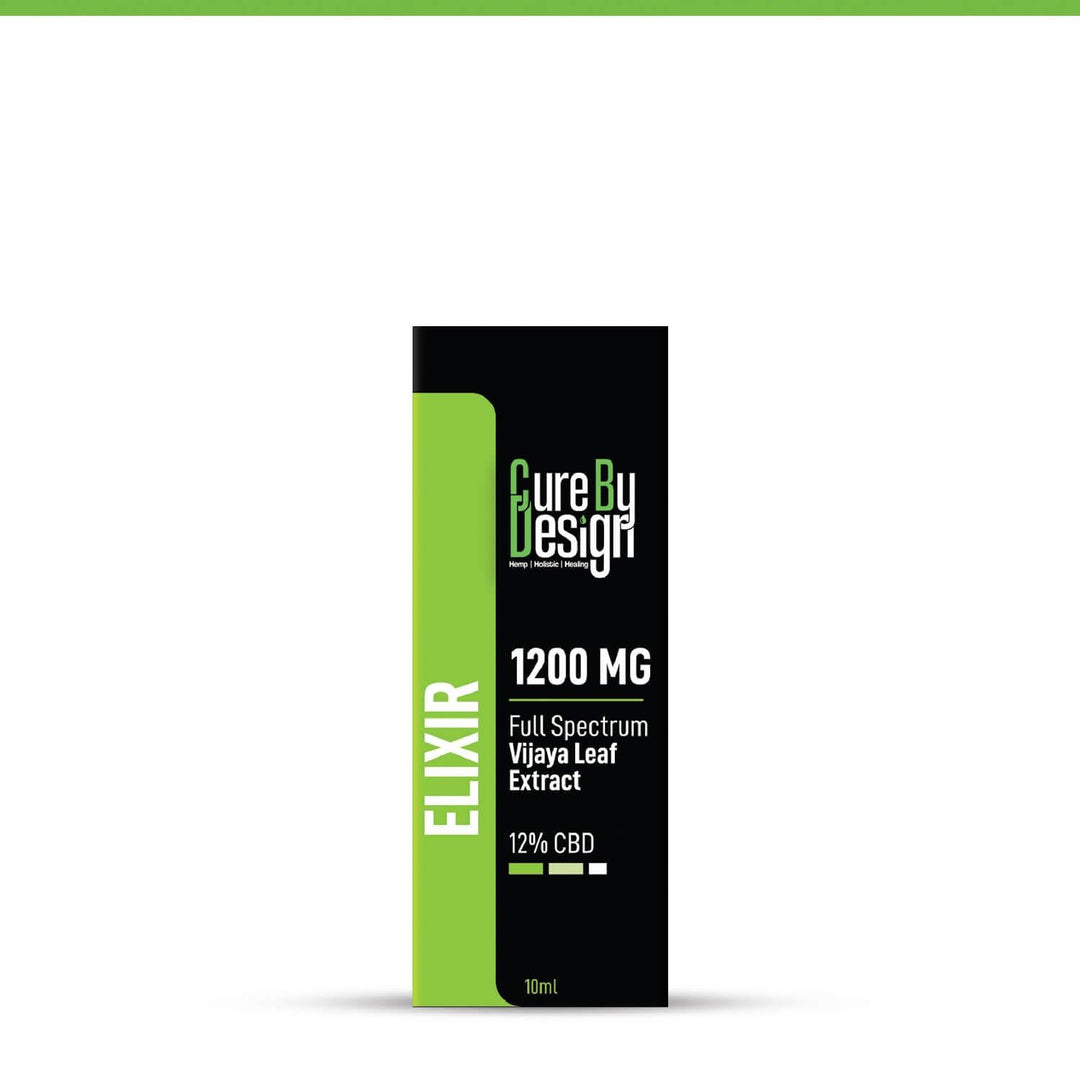 Cure By Design - Elixir -Full-Spectrum Vijaya Extract 1200 MG - 12% CBDelixirCure By Design Elixir | Full-Spectrum Vijaya Extract 1200 MG | 12% CBD