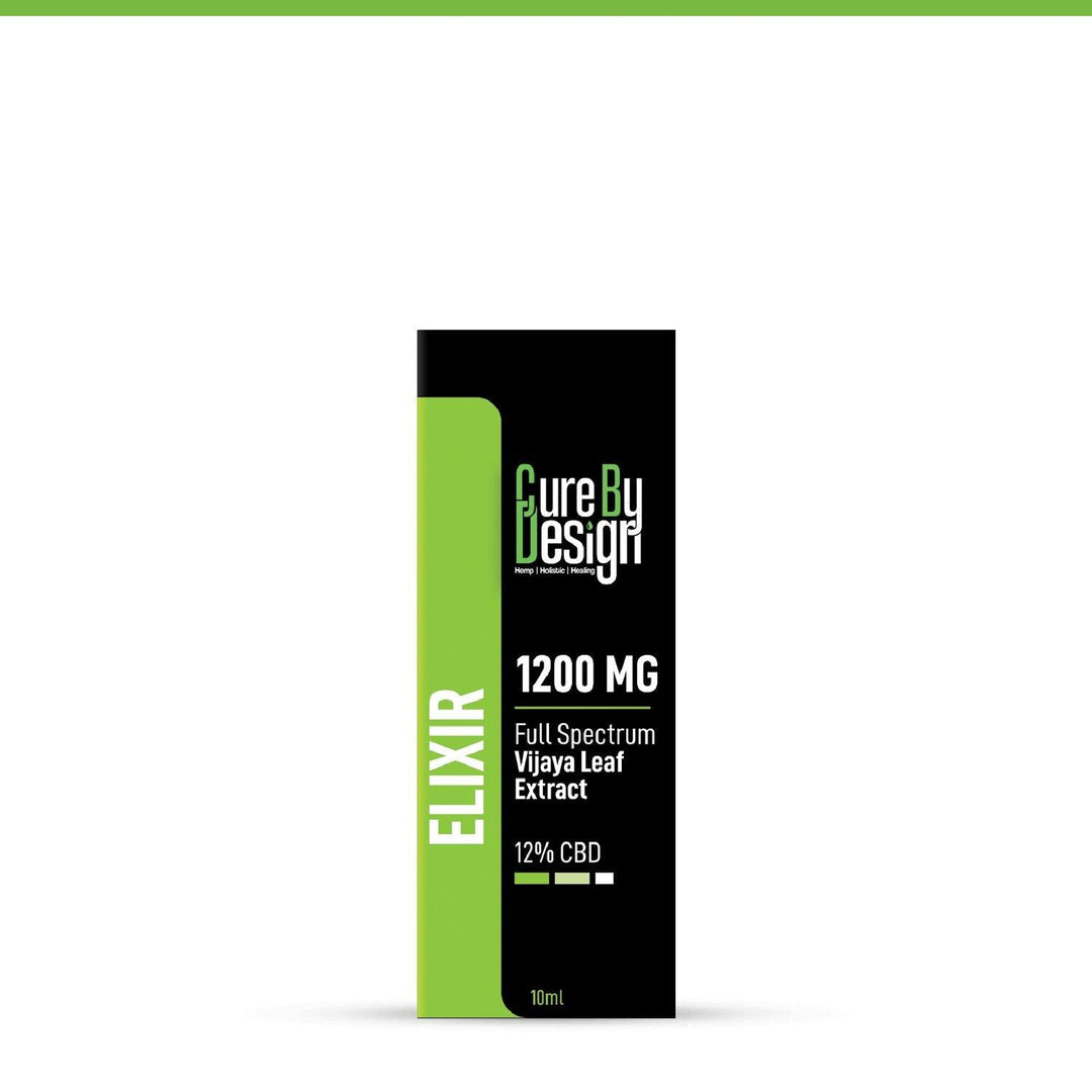Cure By Design - Elixir -Full-Spectrum Vijaya Extract 1200 MG - 12% CBDelixirCure By Design Elixir | Full-Spectrum Vijaya Extract 1200 MG | 12% CBD