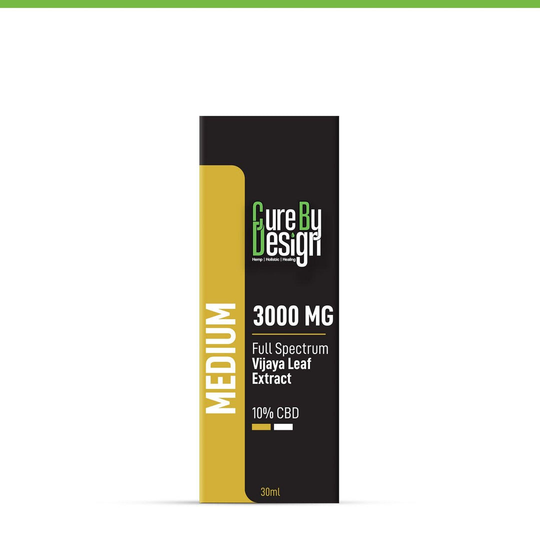 Cure By Design - Full-Spectrum Vijaya Leaf Extract - 10% CBD, 3000MG (Medium)Vajaya Extract