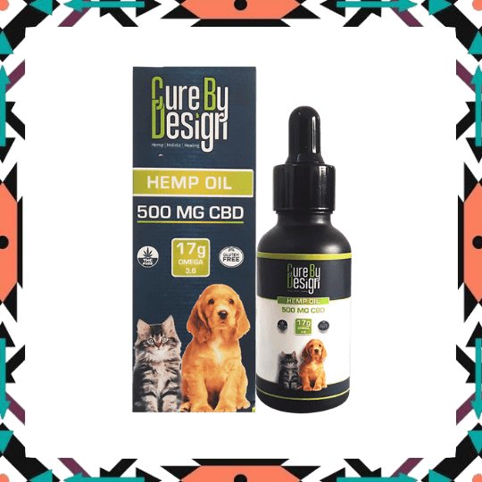 Cure By Design Hemp Oil for Pets - 500mg - CBD Store India