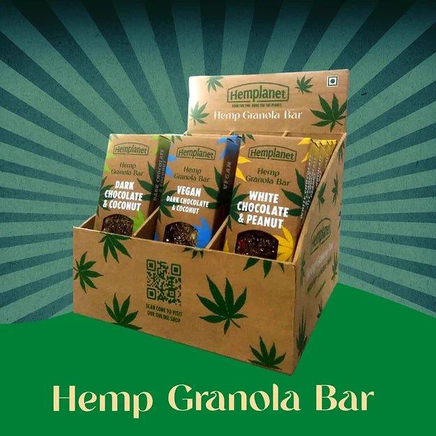 Hemplanet - Hemp Granola Bar (Special Offer - Buy Any 3 @450/-)Hemp BarsHemp Granola Bar - Plant Based Hemp Protein Bars | CBD Store India