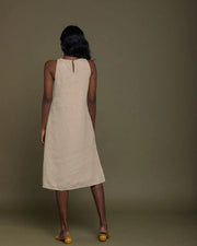 Reistor - Reading Tea Leaves Dress (Sand Beige) - CBD Store India