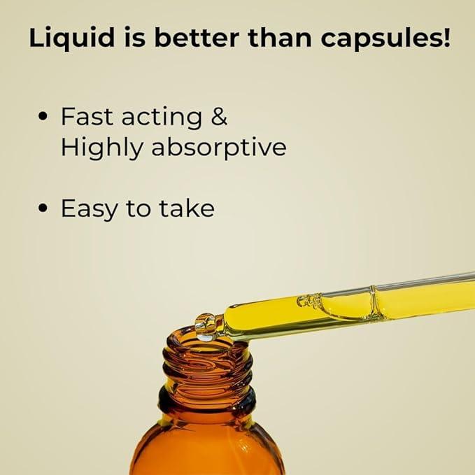 Rooted Actives Lions Mane mushroom liquid Extract (30 ml) | Memory, Focus, Brain Powder & Nerve HealthMushroom TinctureRooted Actives Lions Mane Mushroom Extract - Brain & Nerve Health