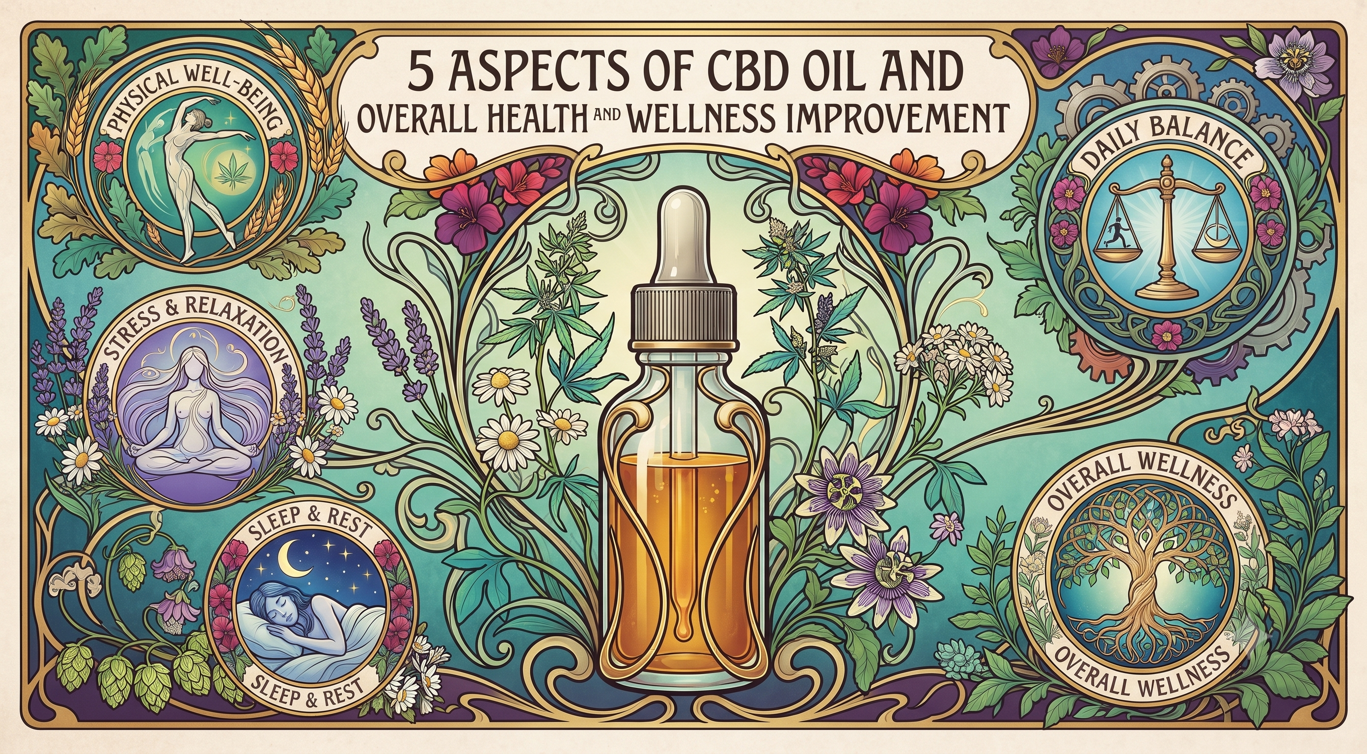 5 Aspects of CBD Oil and Overall Health and Wellness Improvement