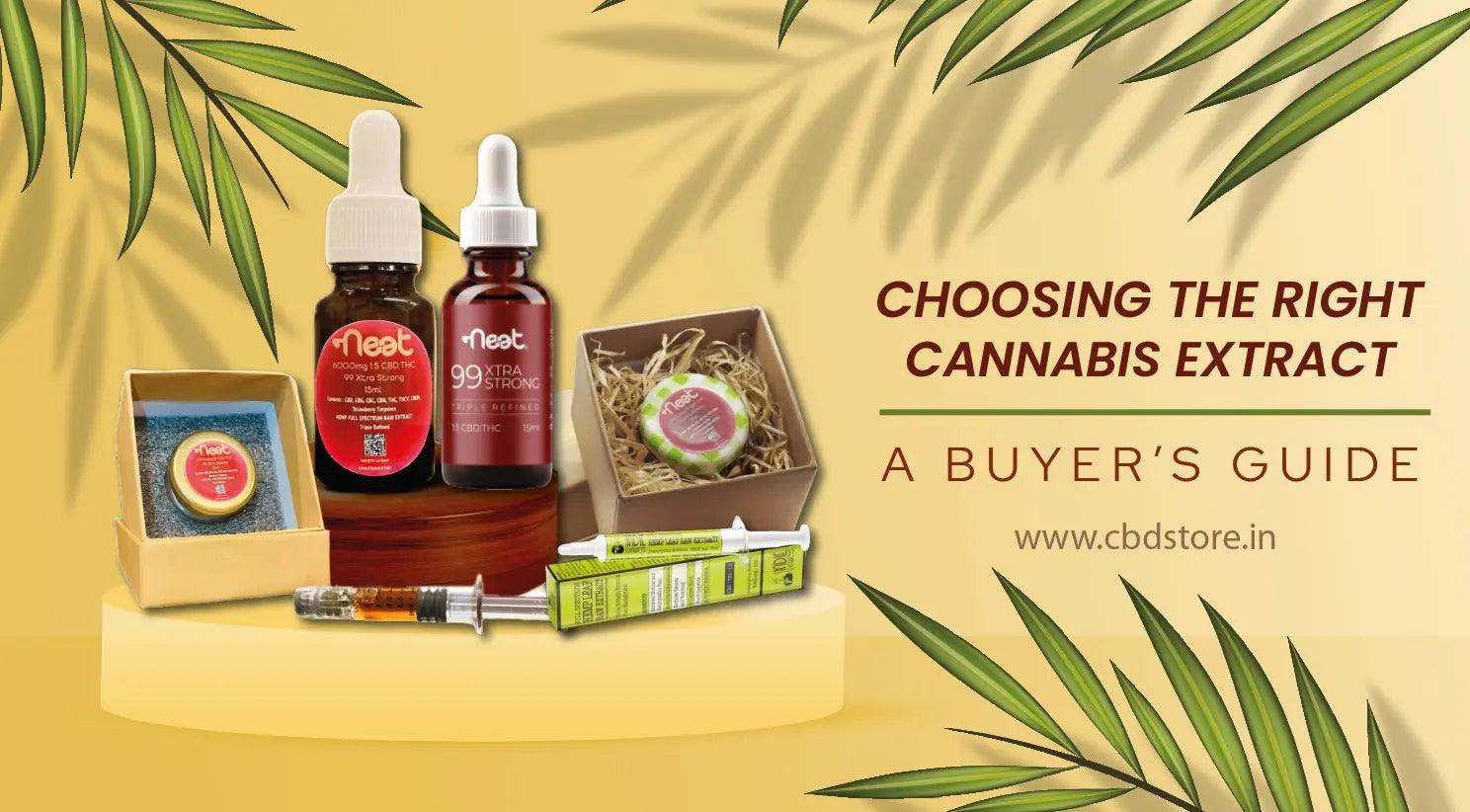 Choosing the Right Cannabis Extract: A Buyer's Guide.