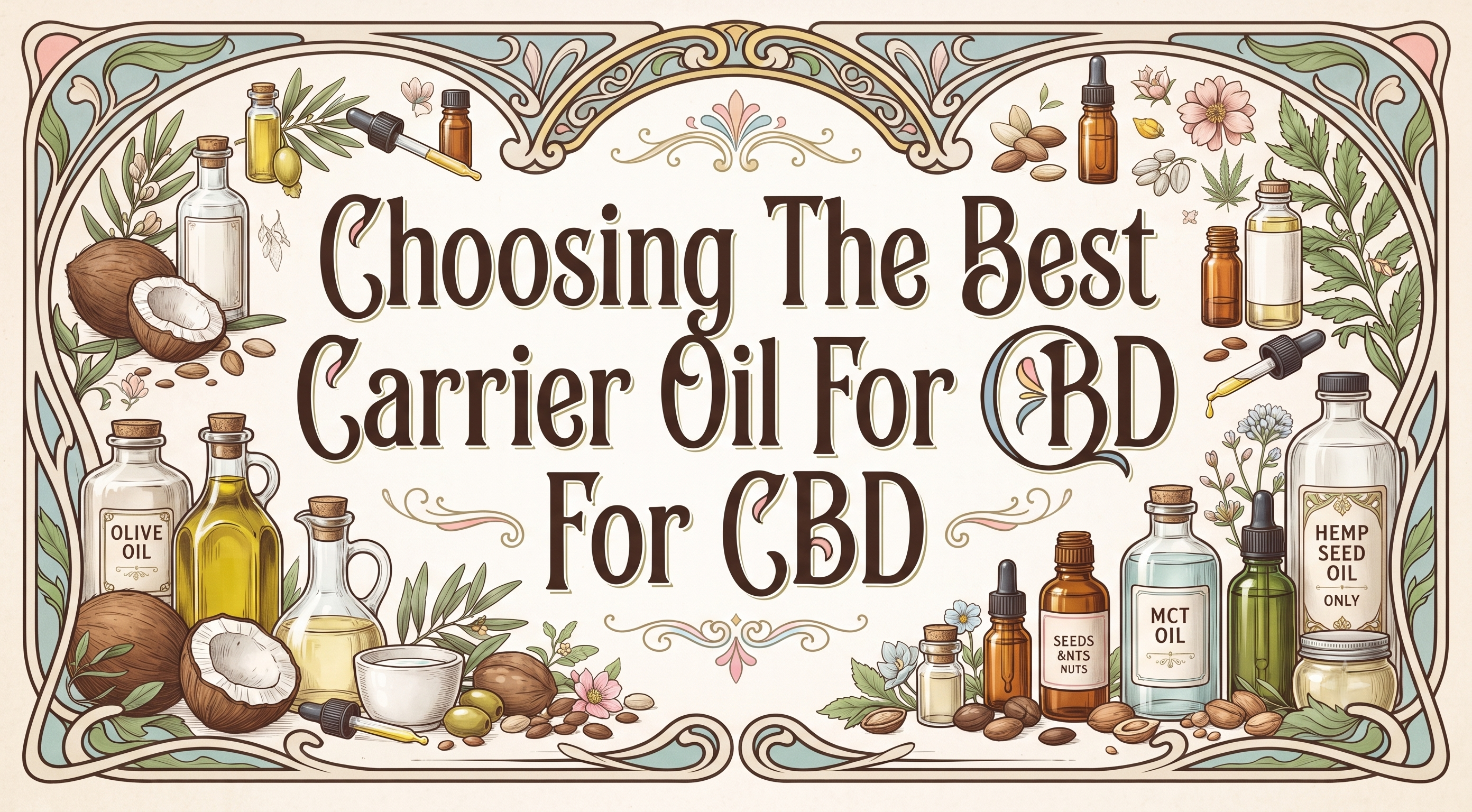Choosing The Best Carrier Oil For CBD