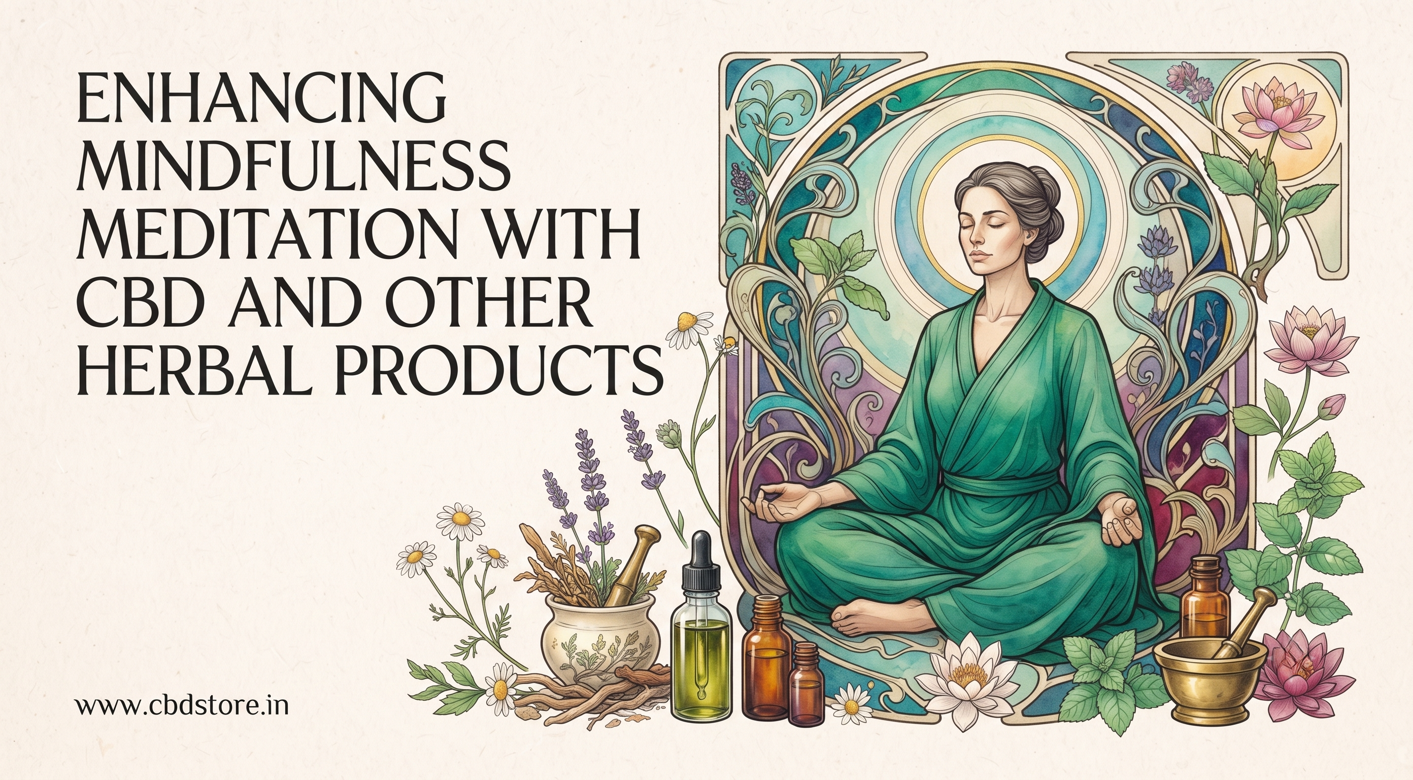 Enhancing Mindfulness Meditation with CBD and Other Herbal Products