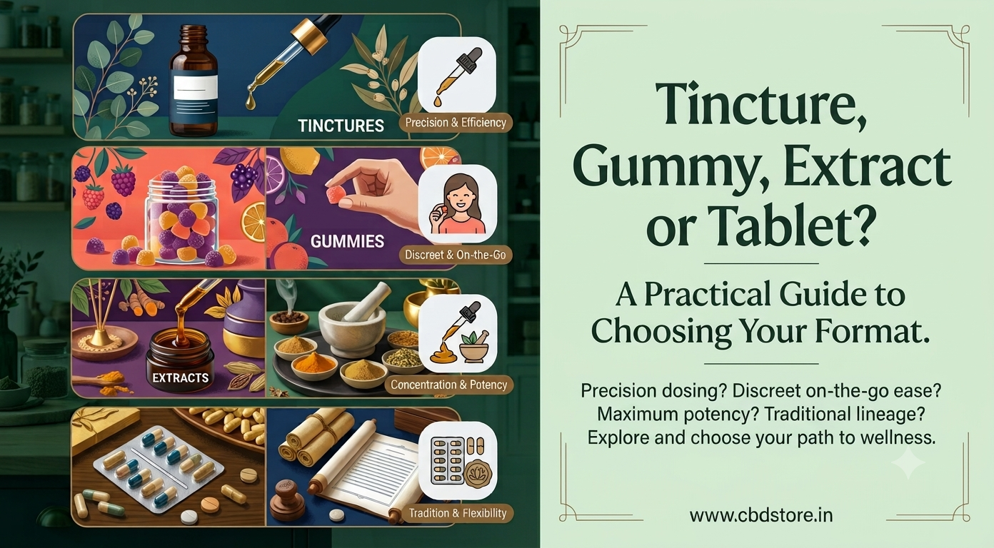 Medical Cannabis Tincture, Gummy, Extract or Tablet? A Practical Guide to Choosing Your Format
