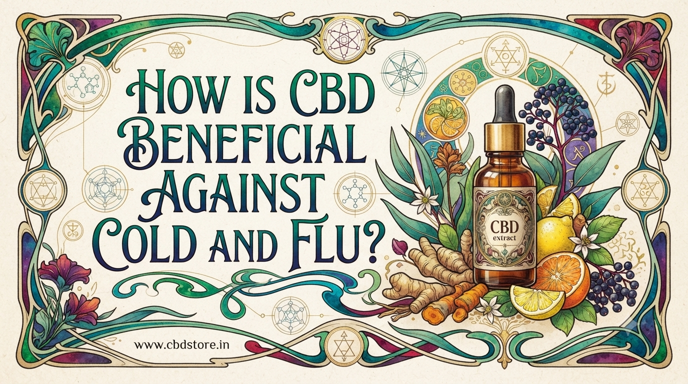 How is CBD beneficial against cold and flu?