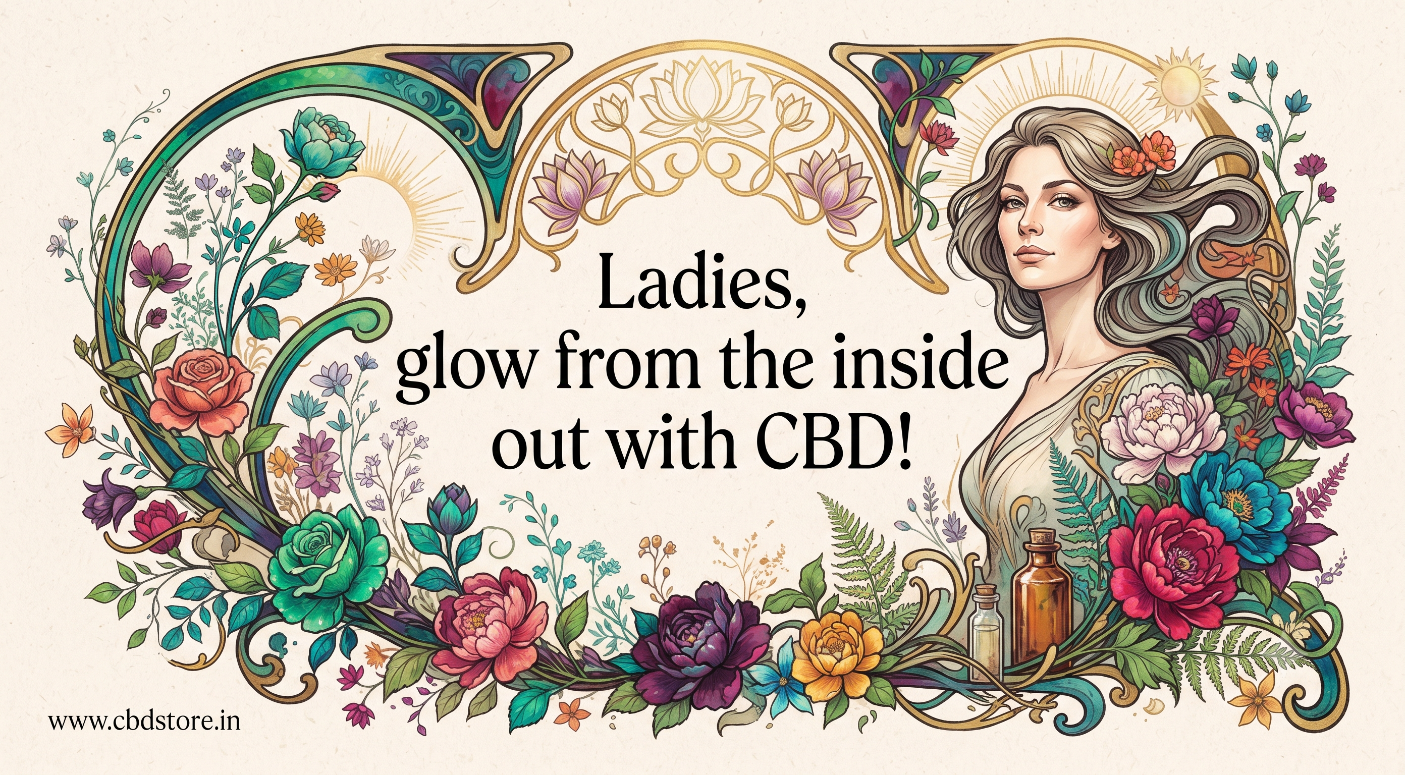 Ladies, glow from the inside out with CBD!