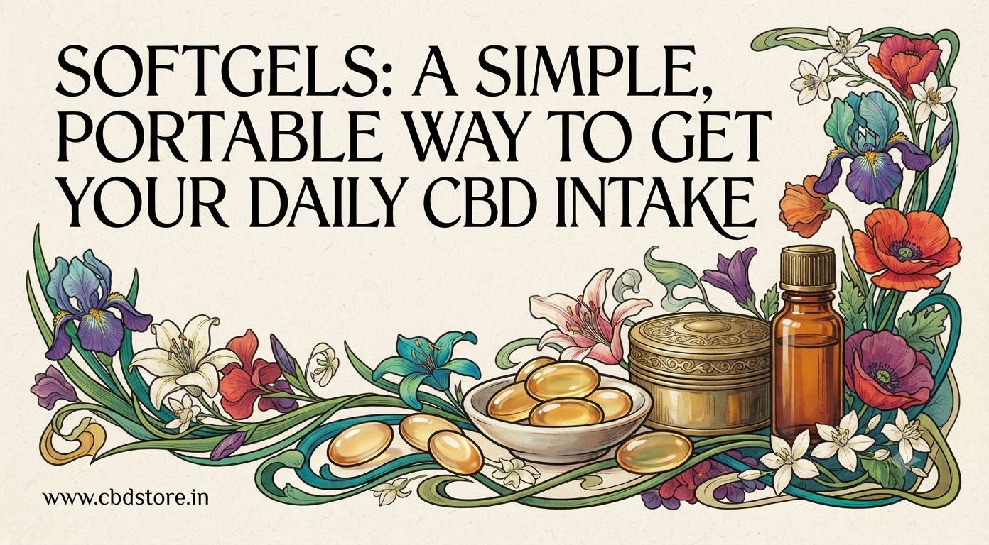 Softgels: A simple, portable way to get your daily CBD intake.