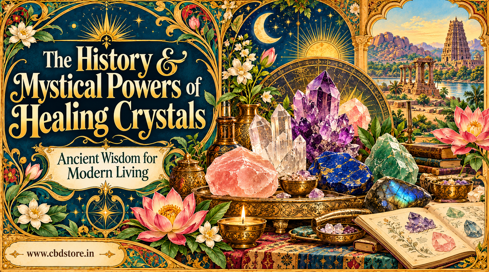 The History & Mystical powers of Healing Crystals : Ancient Wisdom for Modern Living