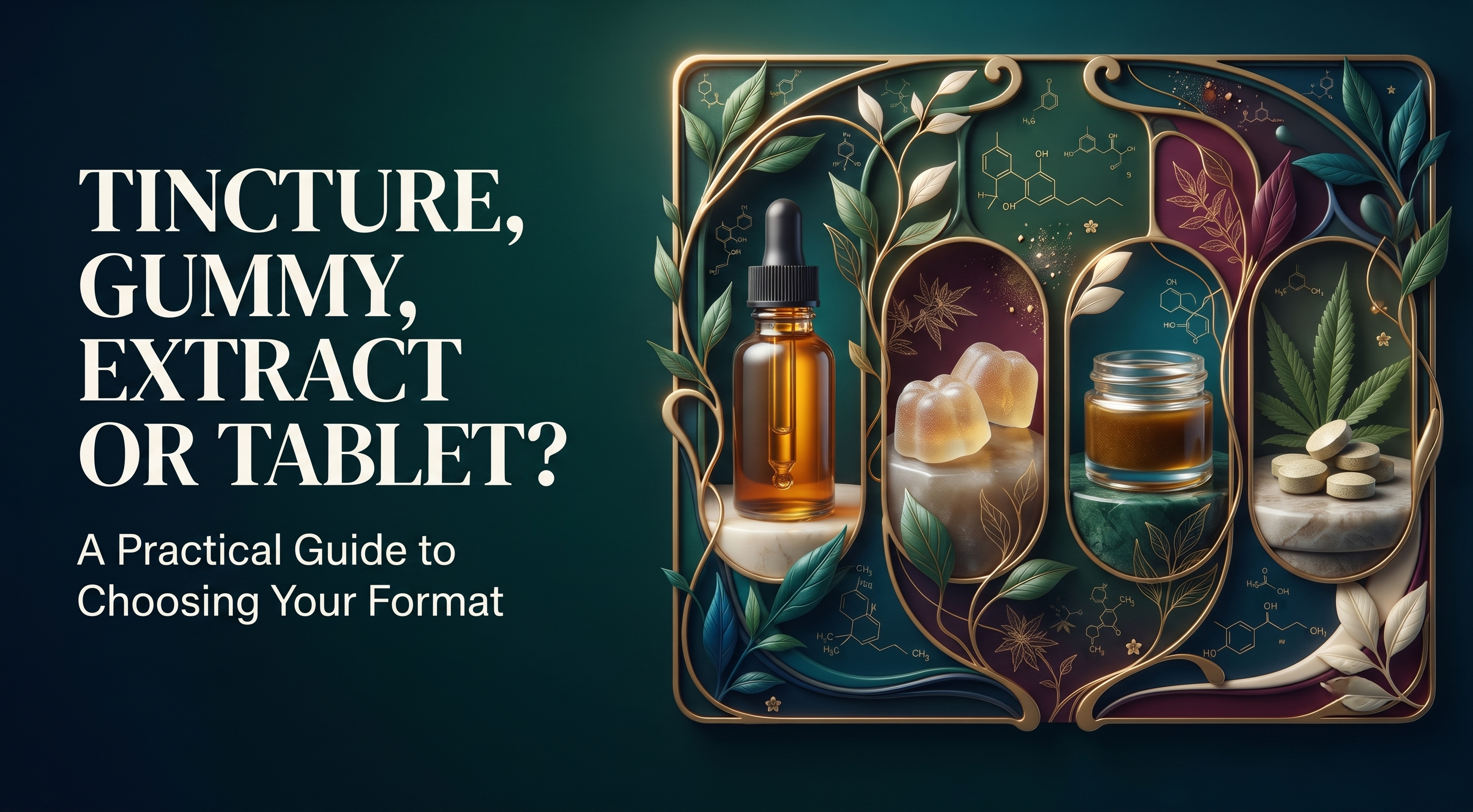 Tincture, Gummy, Extract or Tablet? A Practical Guide to Choosing Your Format