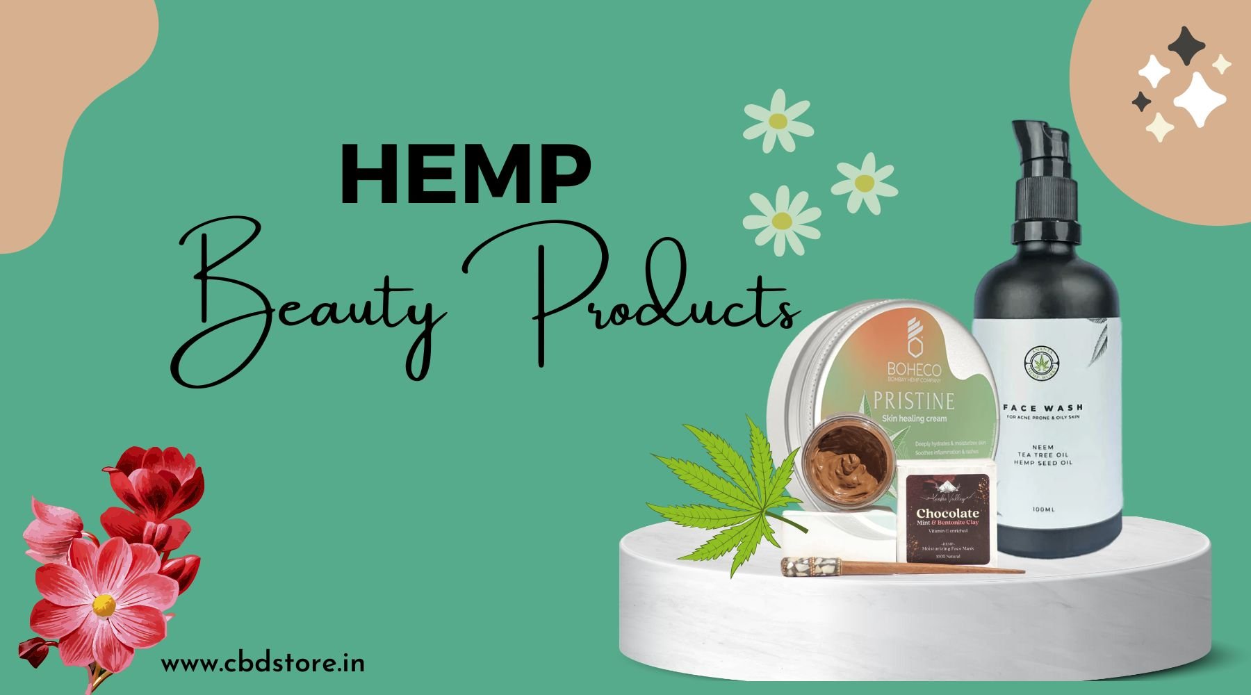 HEMP BEAUTY PRODUCTS- The best way to keep healthy and glowing skin - CBD Store India