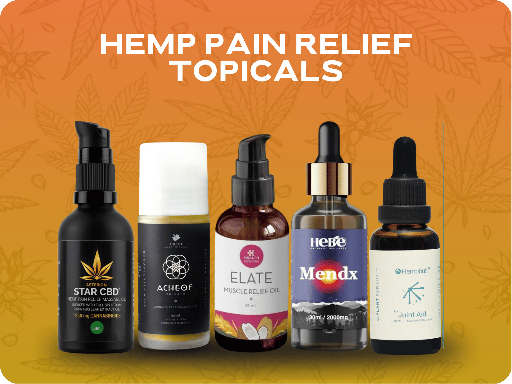 Hemp Pain Relief Topicals.