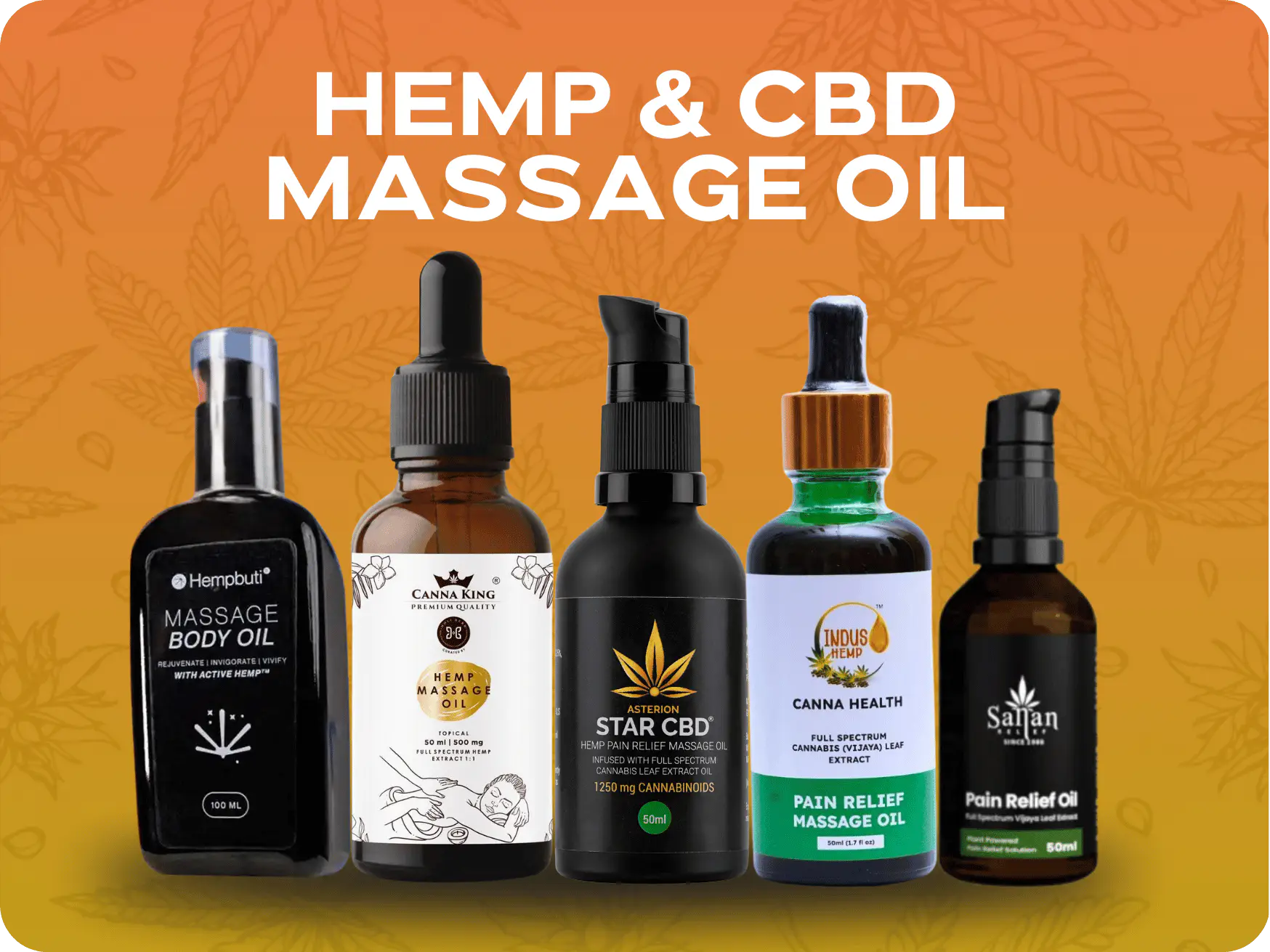 Hemp & CBD Massage Oil.