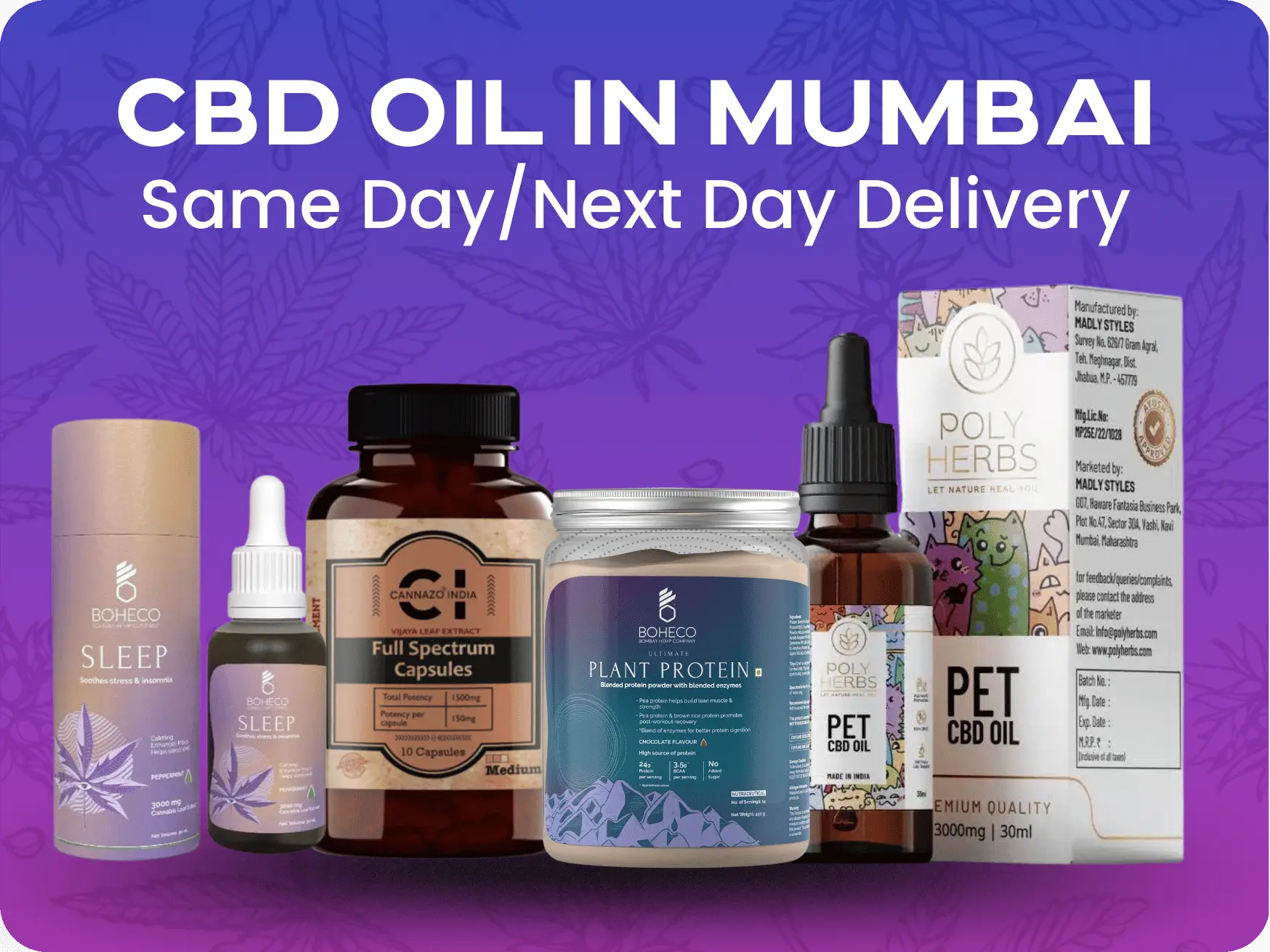 CBD Oil in Mumbai - Same Day/Next Day Delivery