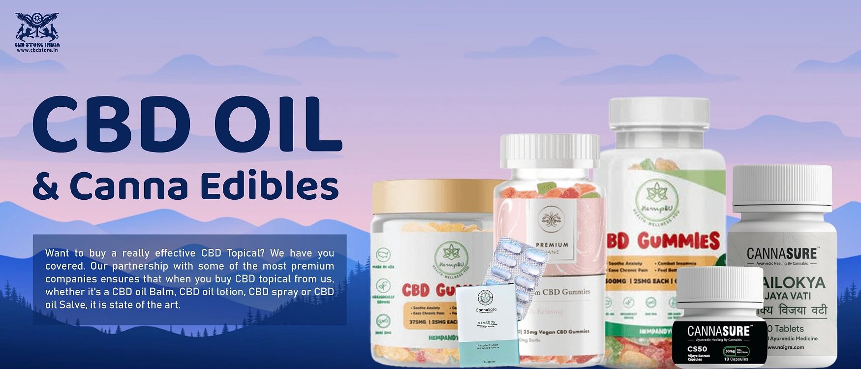 Medical Cannabis w/ THC & CBD Oil Edibles - CBD Store India