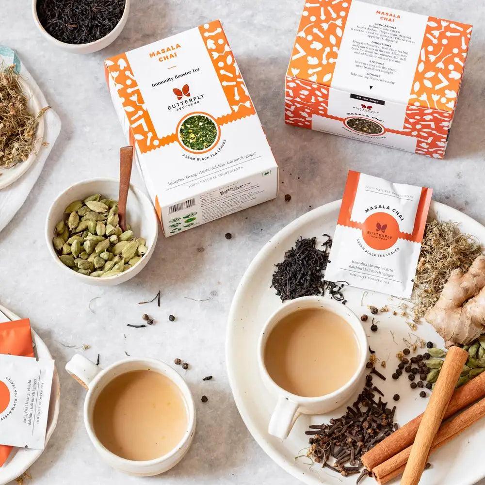 Butterfly Ayurveda Masala Chai | Immunity Boosting TeaTea & InfusionsMasala Chai - Immunity Boosting Tea | Rich Aroma