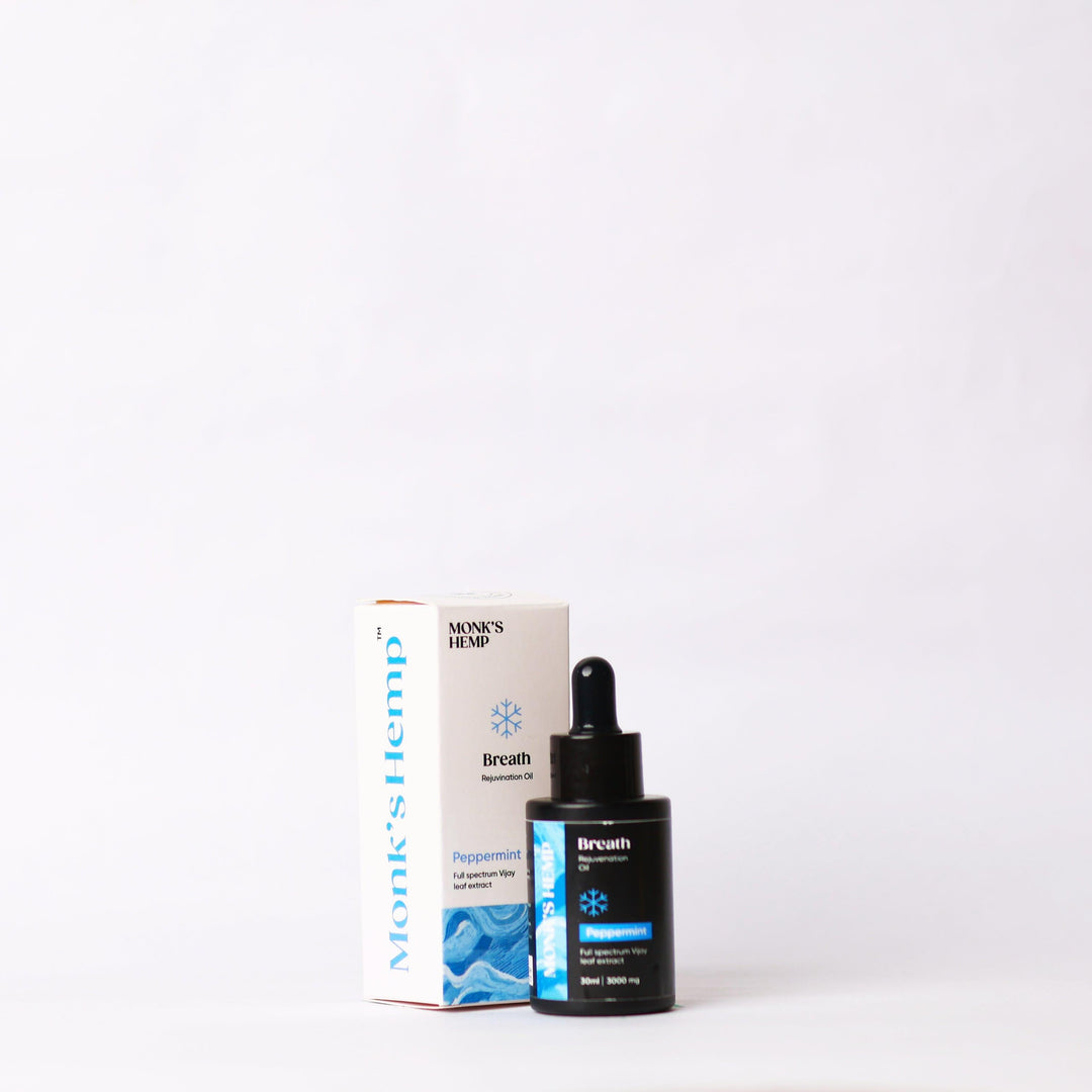 Monk's Hemp- Breath (10:1) Pain Relief CBD Oil - Peppermint FlavorCBD + THC OilCBD Oil Peppermint - Pain Relief | Full Spectrum Monk's Hemp